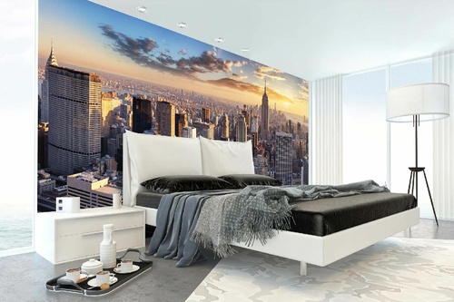 Vlies Fototapete - New York City Panorama 375 x 250 cm